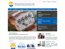 Tablet Screenshot of measurementcontrols.com